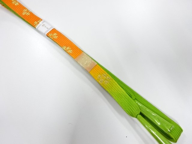 JAPANESE KIMONO / UNUSED KOREI HAND-TIED OBIJIME